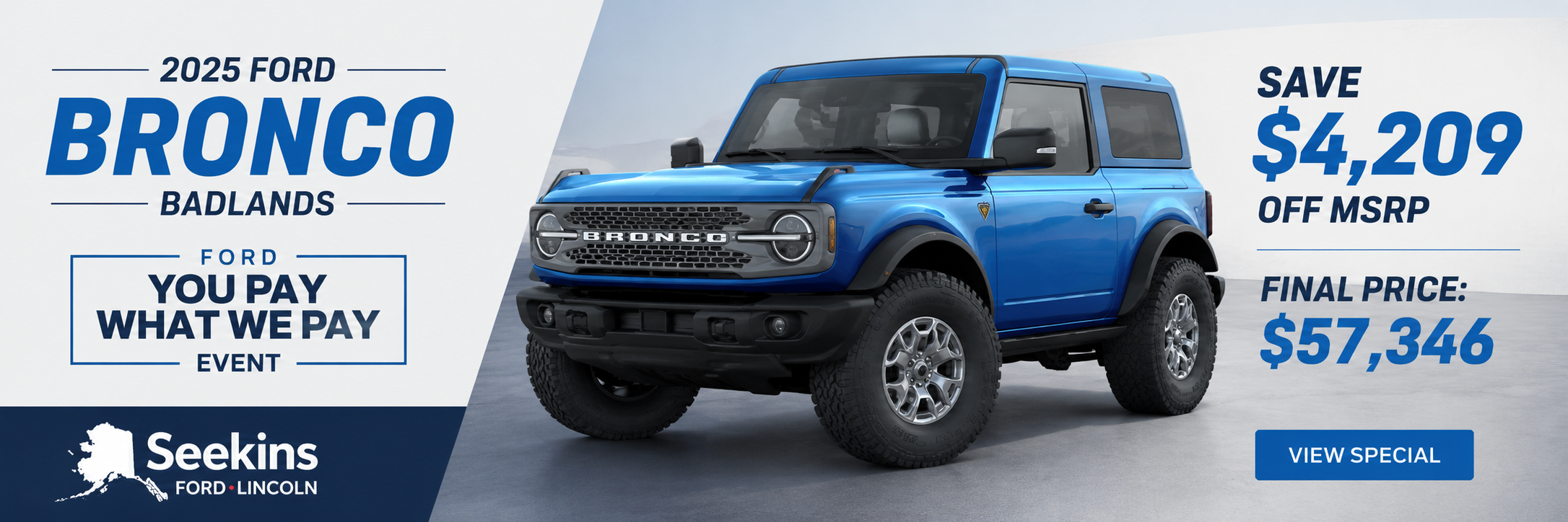 2025 Bronco Badlands Save $4,209 off MSRP!